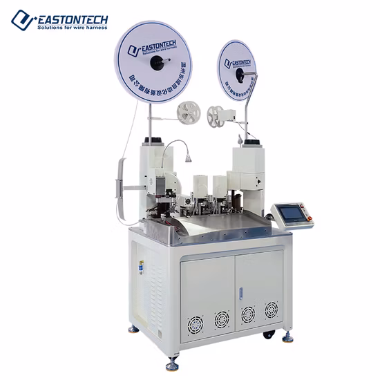 全自動端子圧着機 2 ワイヤー 1 ヘッド ケーブル スプライシング機